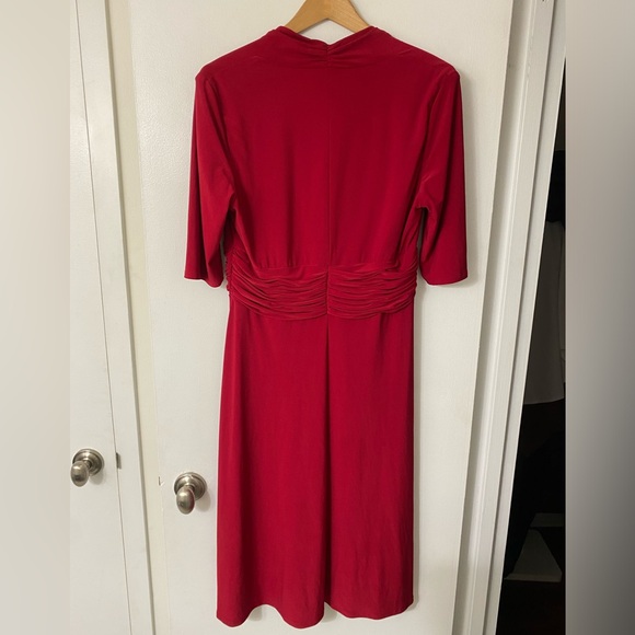 Evan Picone Red Dress - Picture 3 of 7